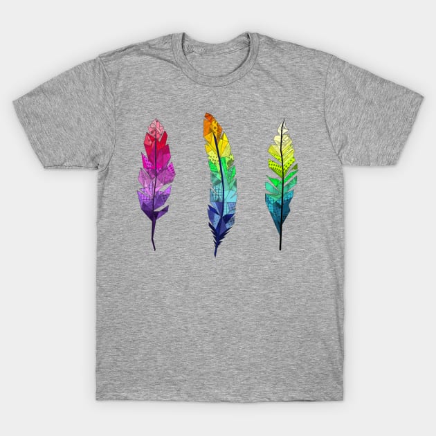 feathers T-Shirt by AMDesigns
